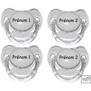 Tétine caoutchouc avec prénom, ou tétine silicone à personnaliser, ou à motifs…