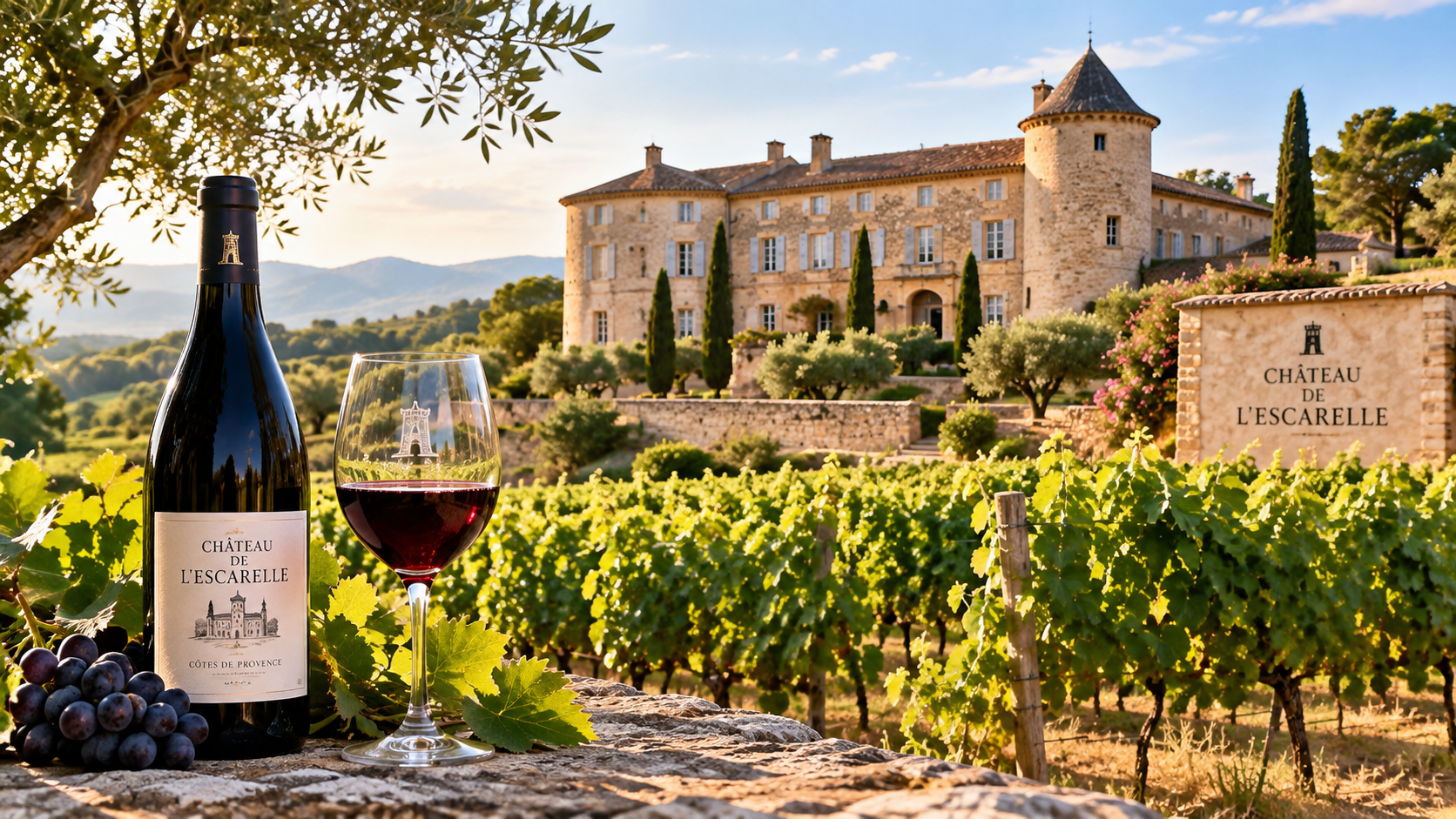 Le château de l’Escarelle ou le plaisir d’offrir de bons vins « confidentiels »